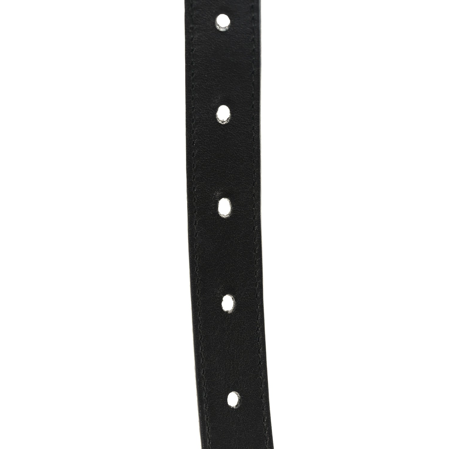 Gucci Calfskin Pearl Double G 20mm Belt Black Cream 5 of 5