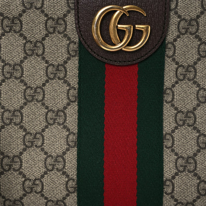 Gucci GG Supreme Monogram Web Small Ophidia Messenger Bag Brown 10 of 17