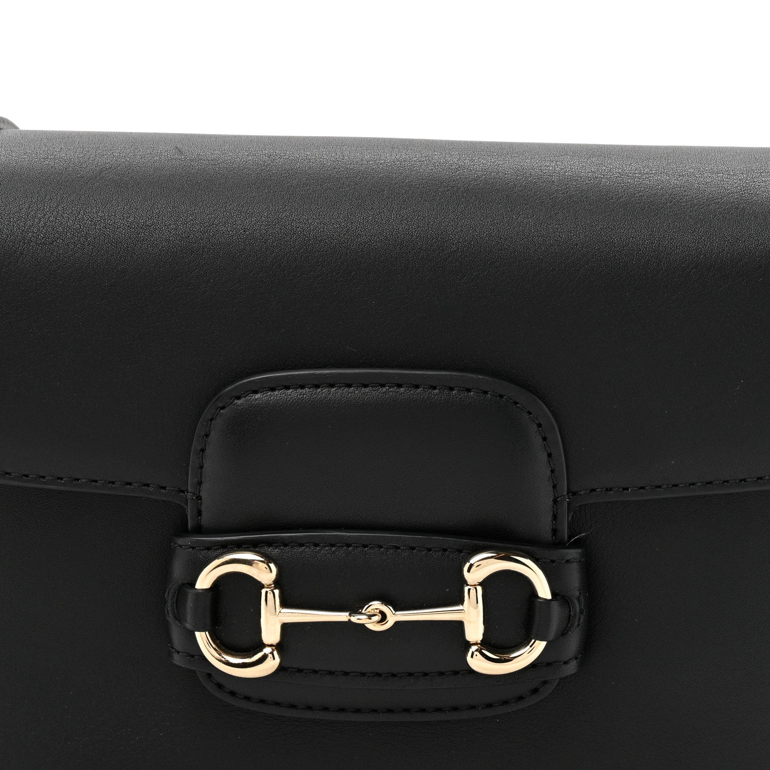 Gucci Arabella Calfskin Horsebit 1955 Soft Small Shoulder Bag Black 8 of 11