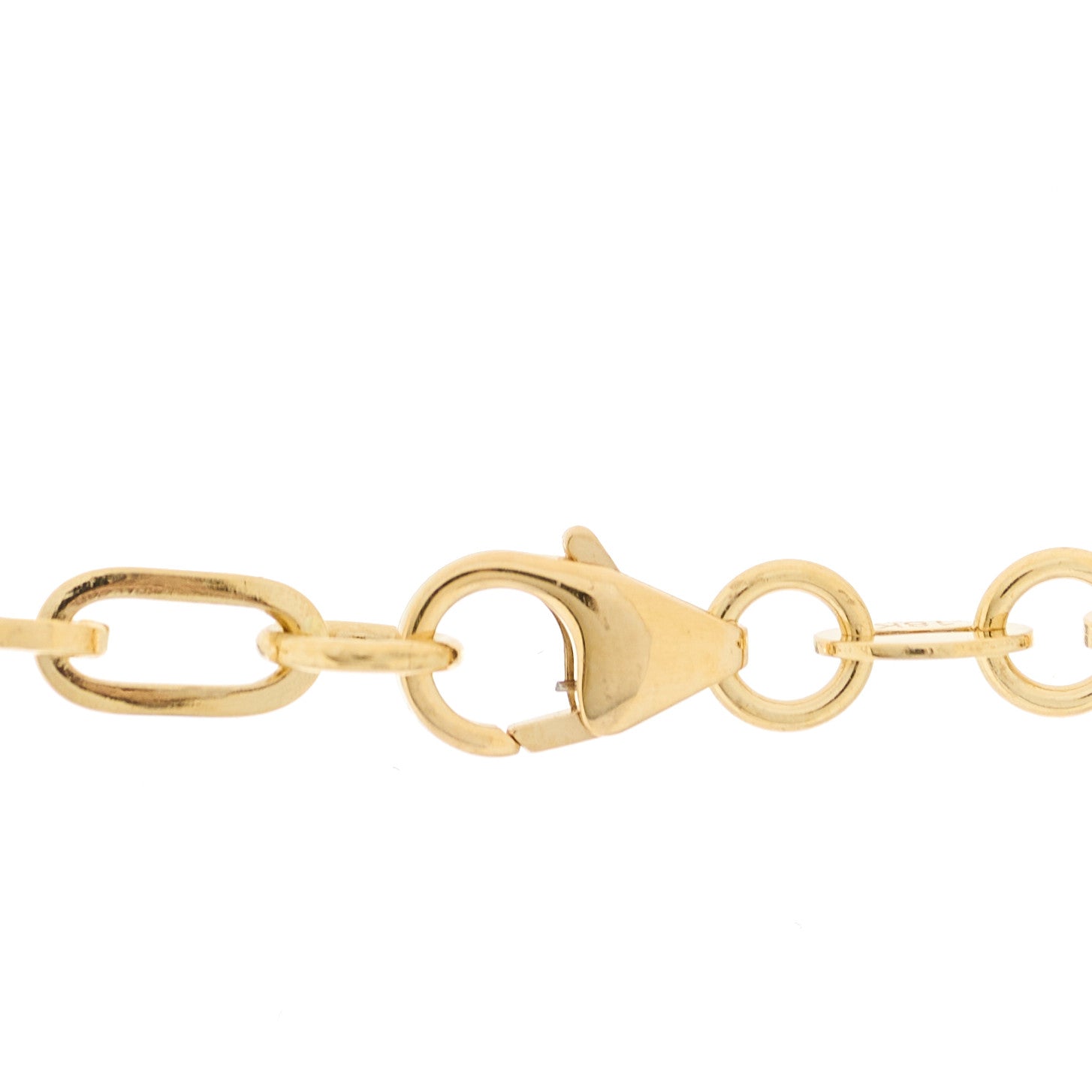 Foundrae 18K Yellow Gold Diamond Enamel Petite Wholeness Baby Enduring Love Medallion Extended Clip Extension Chain Necklace White 5 of 5