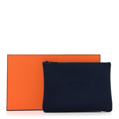 Hermes Neoprene Small Neobain Case Marine 13 of 13