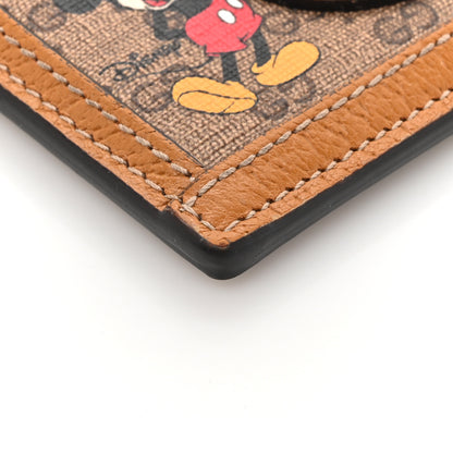 Gucci X DISNEY Mini Vintage GG Supreme Monogram Mickey Mouse Card Holder Beige Vintage Sun Oil 9 of 10