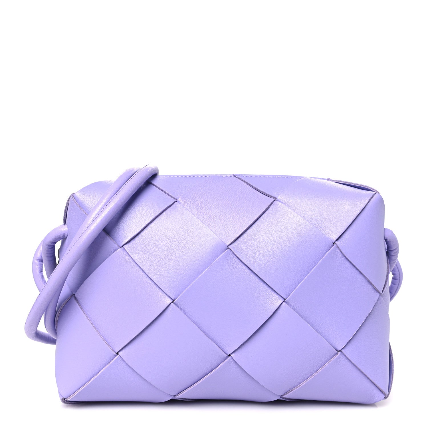 Bottega Veneta Lambskin Maxi Intrecciato Small Cassette Camera Bag Wisteria 1 of 9
