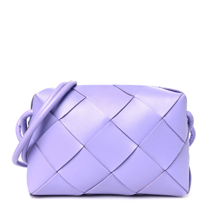 Bottega Veneta Lambskin Maxi Intrecciato Small Cassette Camera Bag Wisteria 1 of 9