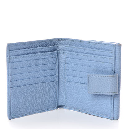 Gucci Dollar Calfskin Swing French Flap Wallet Mineral Blue 5 of 9