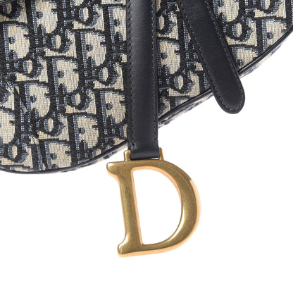 Christian Dior Oblique Saddle Bag Blue 10 of 10