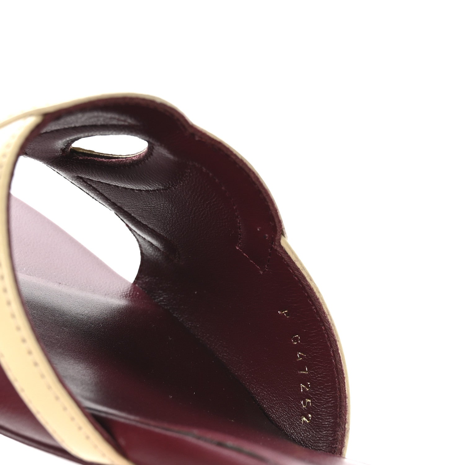 Chanel Lambskin CC Cutout Mules 39 Burgundy Beige 7 of 8