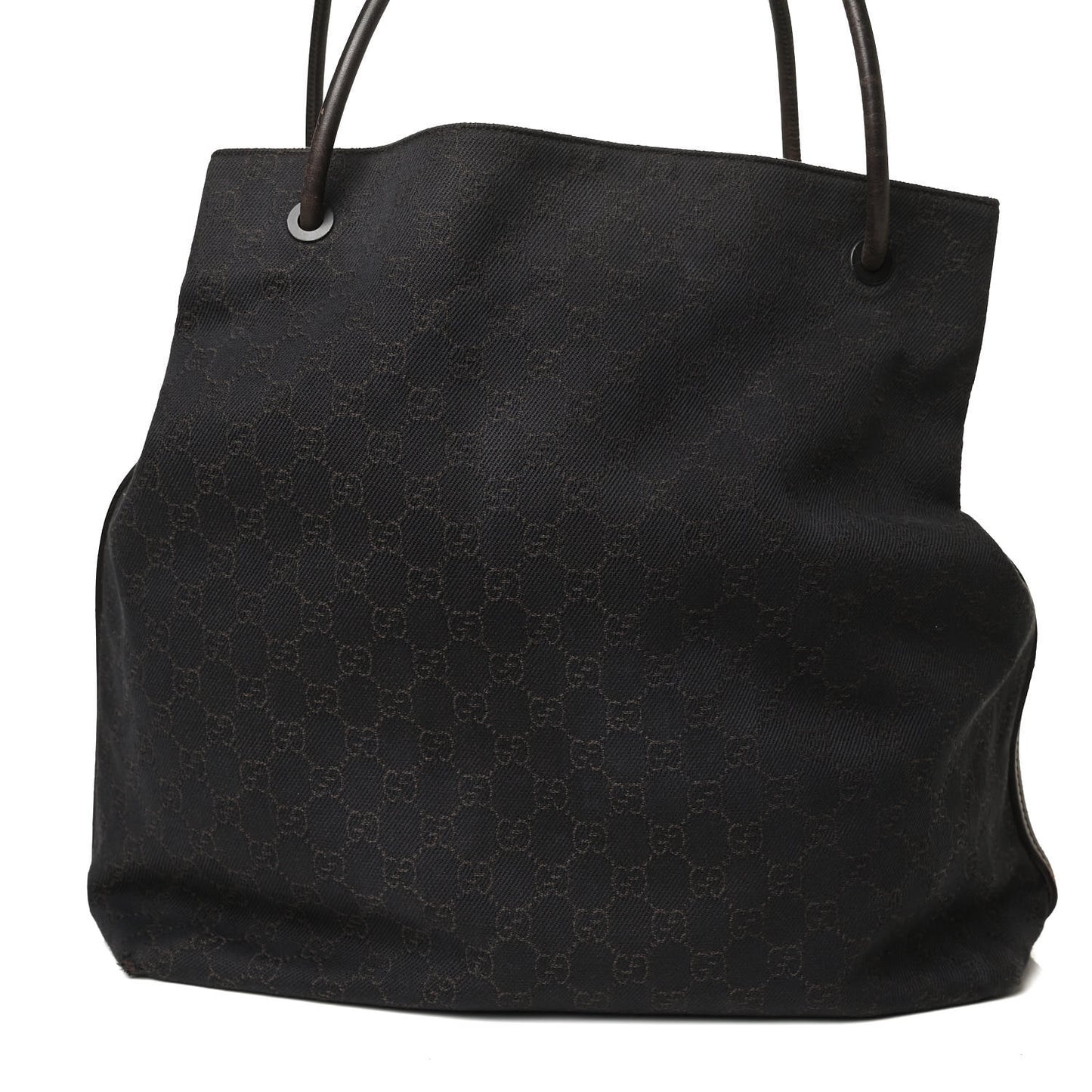 Smooth Calfskin Large Tie Knot Tote Black