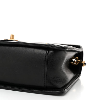Chanel Lambskin Reversed Chevron Quilted Flap Black 10 of 11