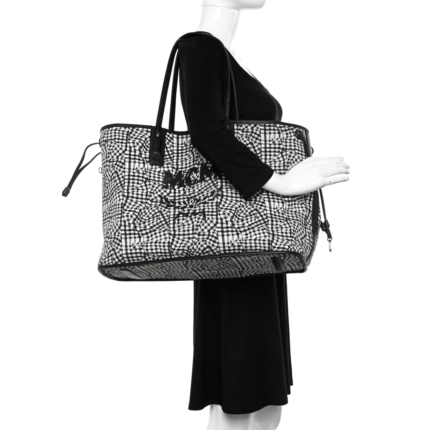 Visetos Large Liz Reversible Shopper Tote Black