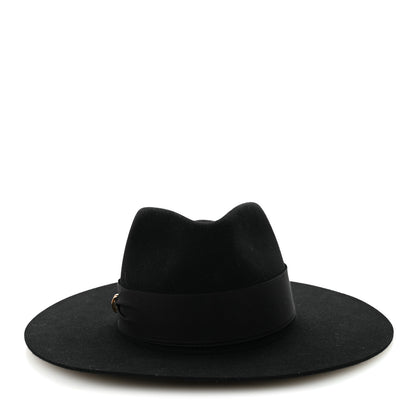 Hermes Rabbit Felt Farrah Pop H Hat 57 Black 3 of 9
