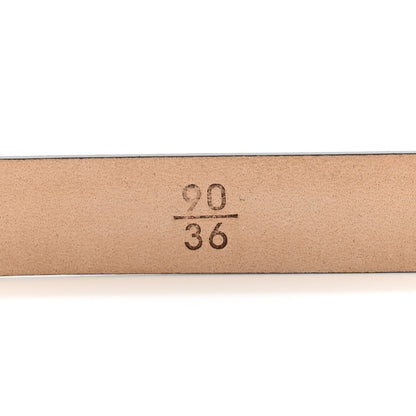 Chanel Patent CC No 5 Perfume Bottle Skinny Belt 90 36 Black 6 of 7