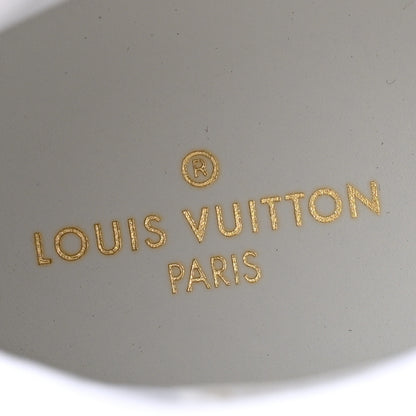 Louis Vuitton Calfskin Nylon Mesh Monogram Womens Boombox High Top Sneakers 39 Bleu Rose 6 of 9
