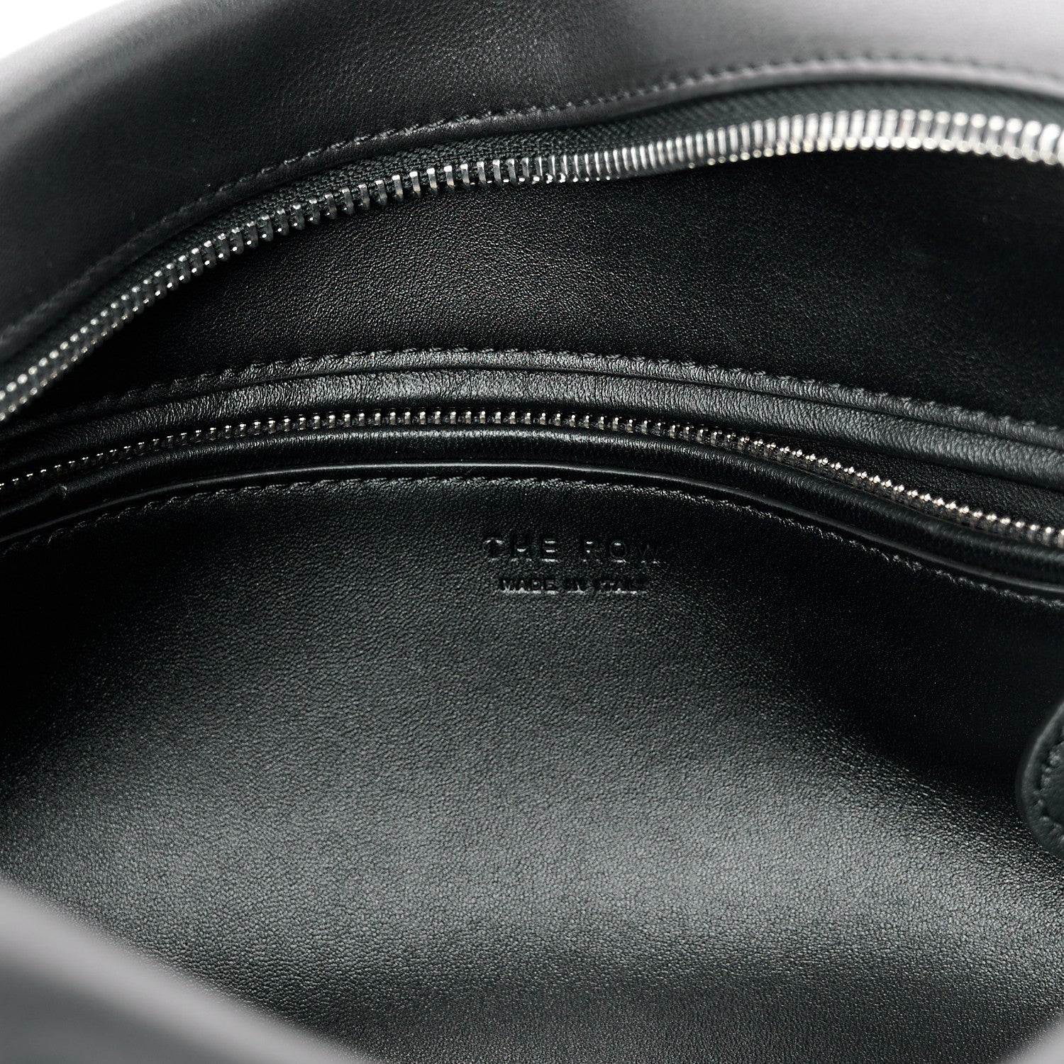 The Row Polished Saddle Calfskin E/W Top Handle Bag Black 6 of 10