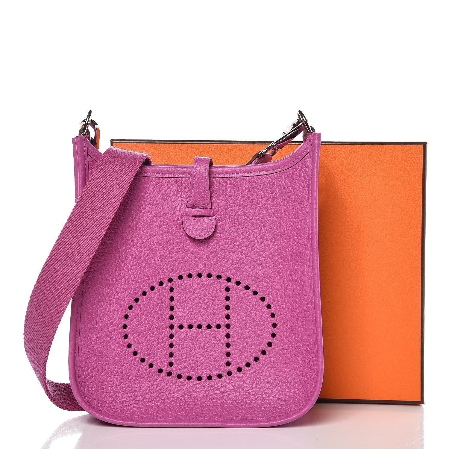 Hermes Taurillon Clemence Evelyne TPM Magnolia 9 of 9