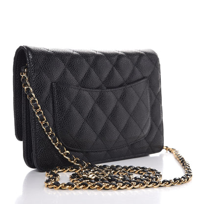 Chanel Caviar Quilted Wallet On Chain WOC Black 3 of 10