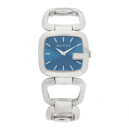 Gucci Stainless Steel 32mm G-Gucci Square Quartz Watch Blue 1 of 4
