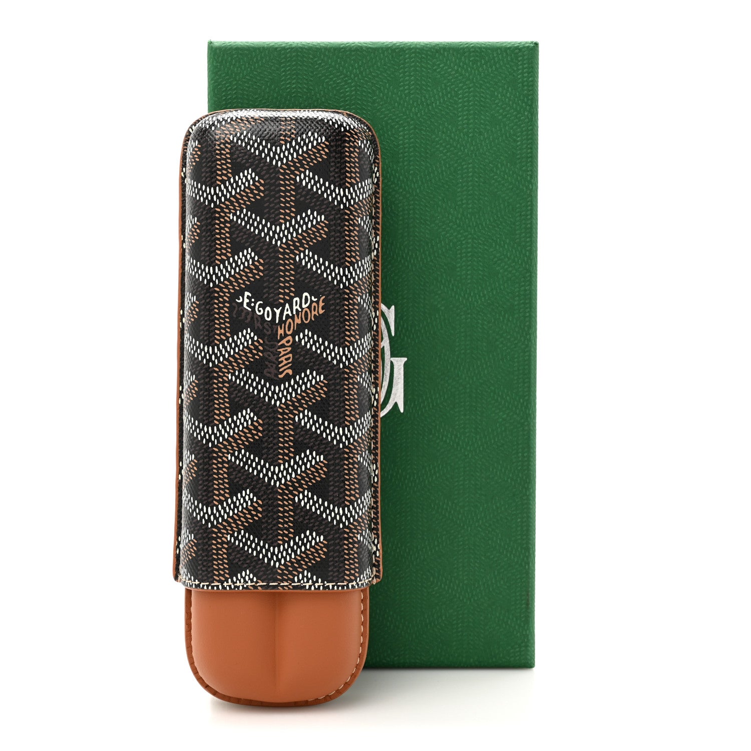 Goyard Goyardine Churchill 2 Cigar Case Black Gold 11 of 11