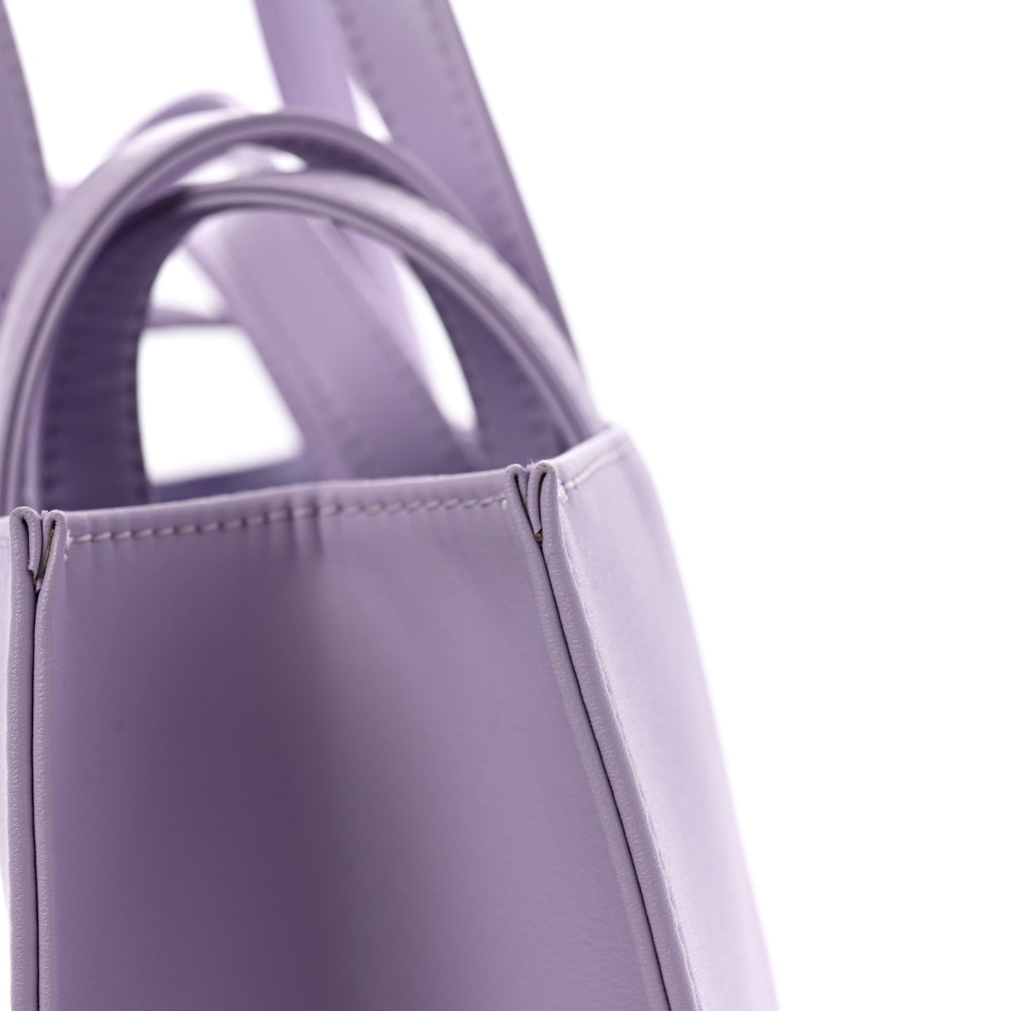 Vegan Leather Medium Shopping Bag Lavender