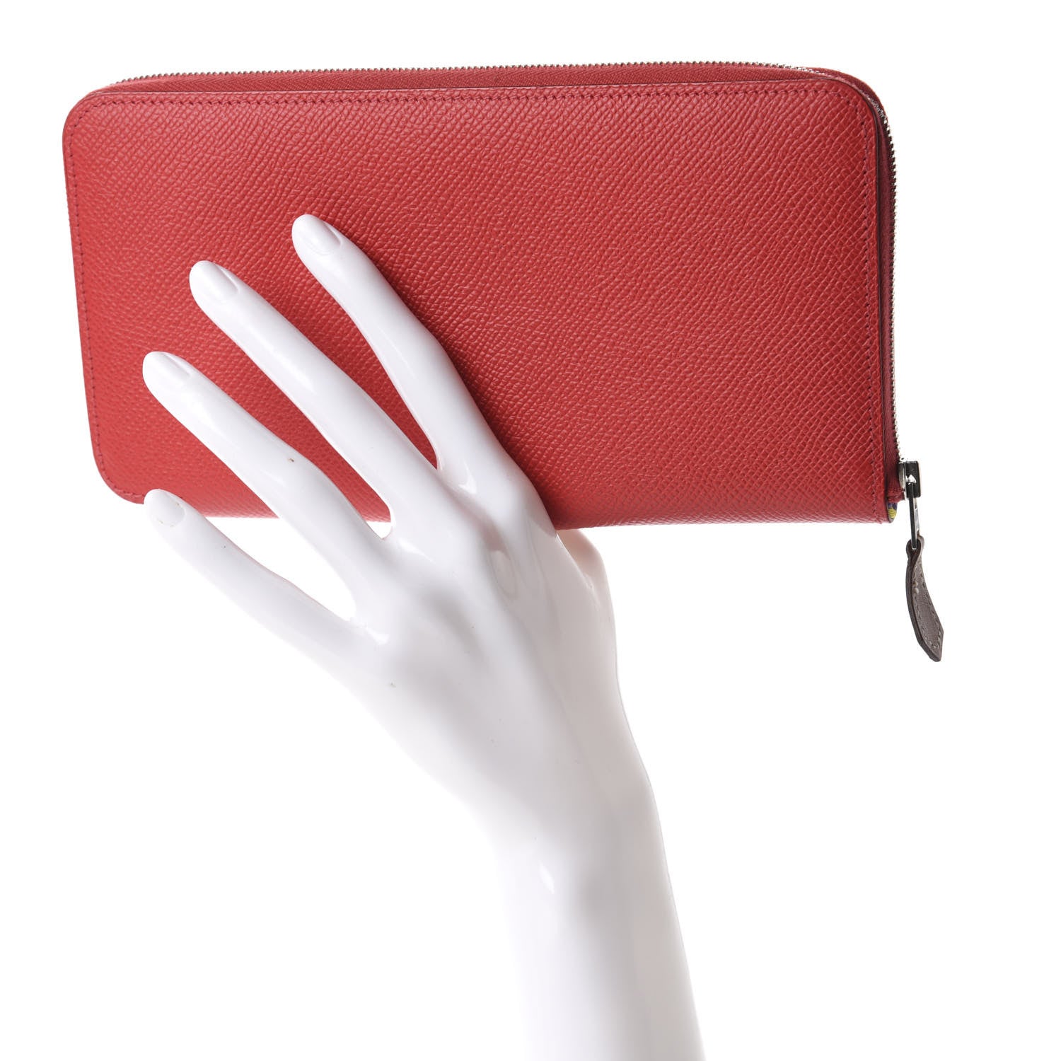 Hermes Epsom Silk'In Wallet Rouge Tomate 2 of 8