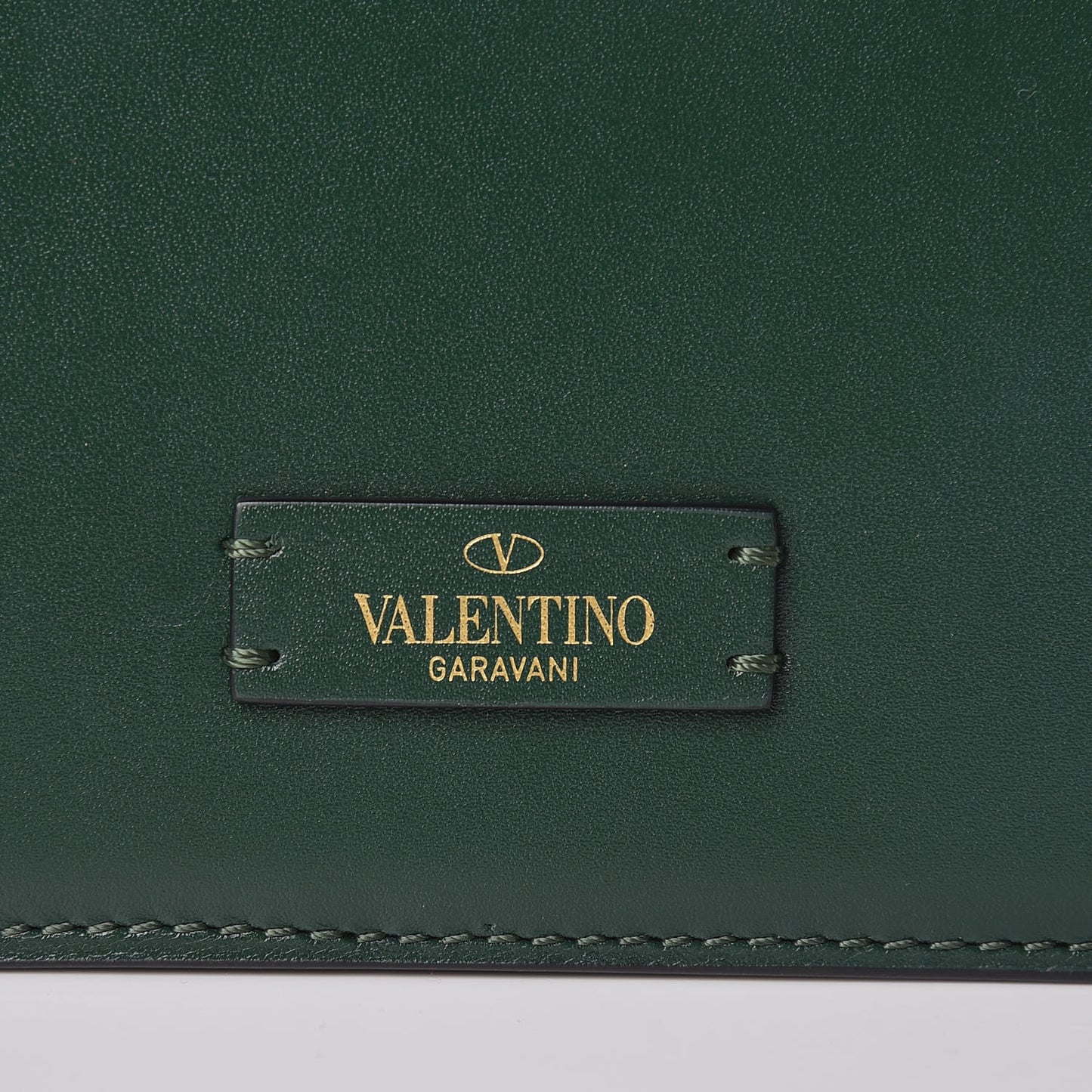 Smooth Calfskin Small VSling Shoulder Bag Green