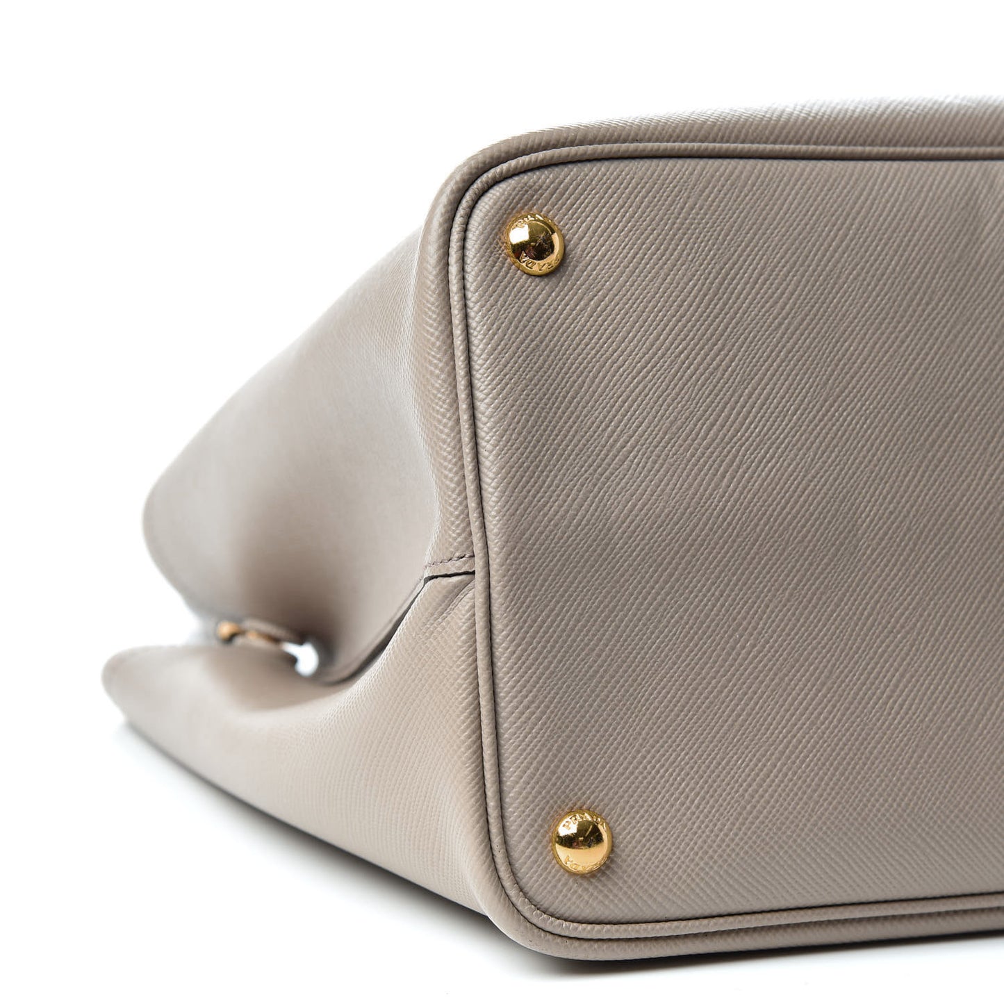 Saffiano Cuir Large Double Bag Cammeo