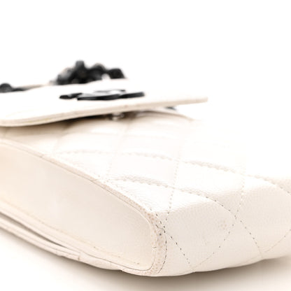 Chanel Caviar Quilted My Everything Clutch With Chain White Black 11 of 12