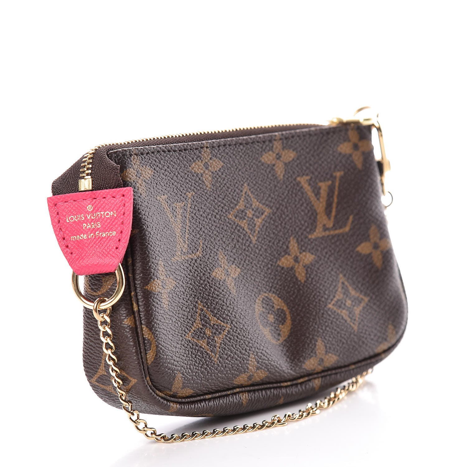 Louis Vuitton Monogram 2019 Christmas Animation Mini Courchevel Pochette Accessories Fuchsia 4 of 8