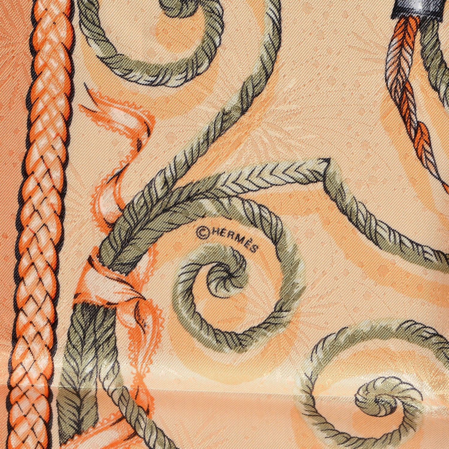 Hermes Jacquard Silk Jouvence Scarf 90 7 of 8