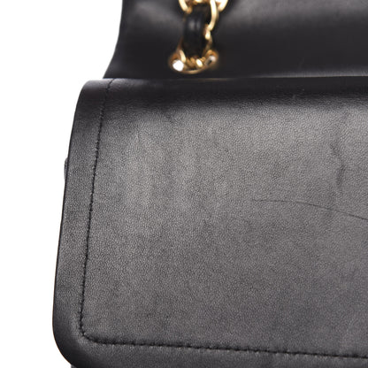 Chanel Lambskin Quilted Jumbo Double Flap Black 16 of 19