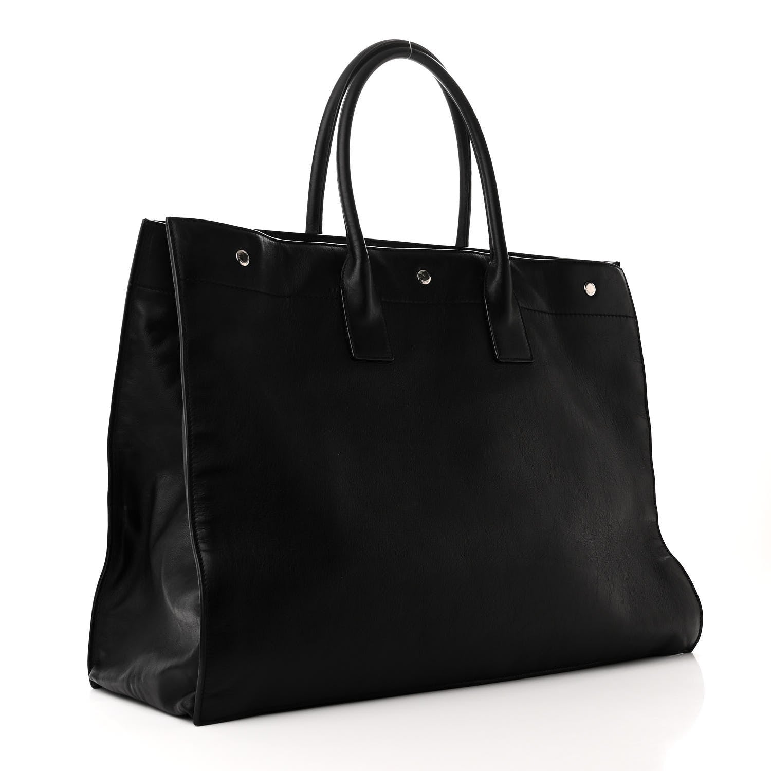 Saint Laurent Vitello Large Rive Gauche Tote Black 3 of 10