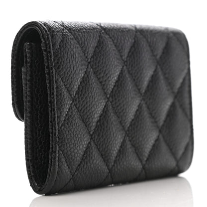 Chanel Caviar Quilted Flap Card Holder Black 3 of 8
