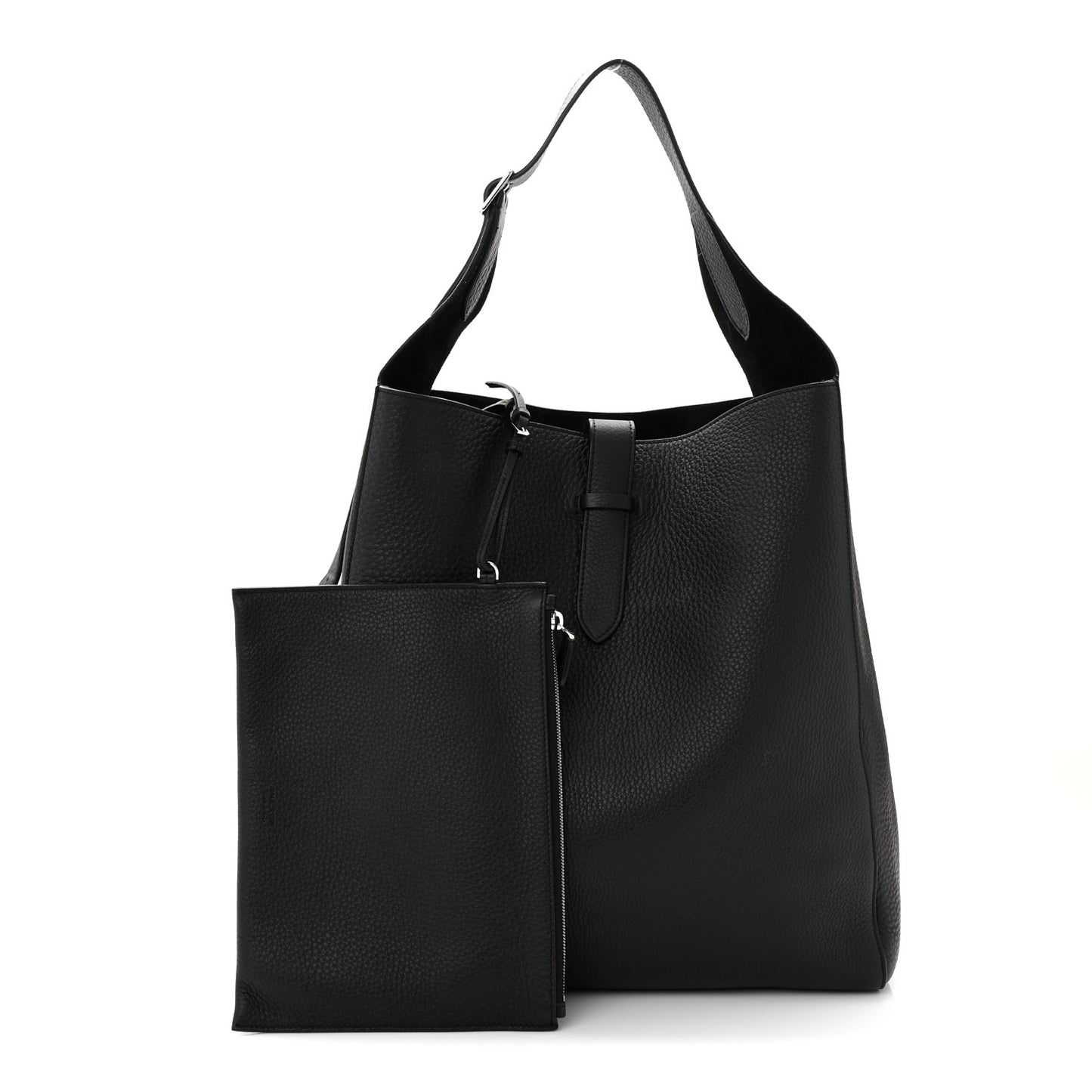 Grained Calfskin Blake Hobo Black