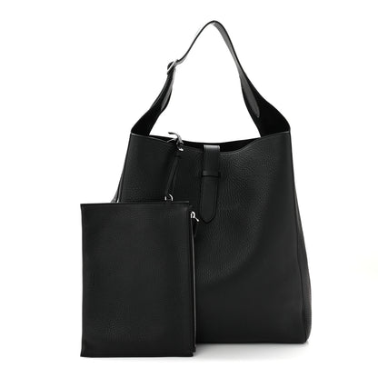 The Row Grained Calfskin Blake Hobo Black 3 of 10