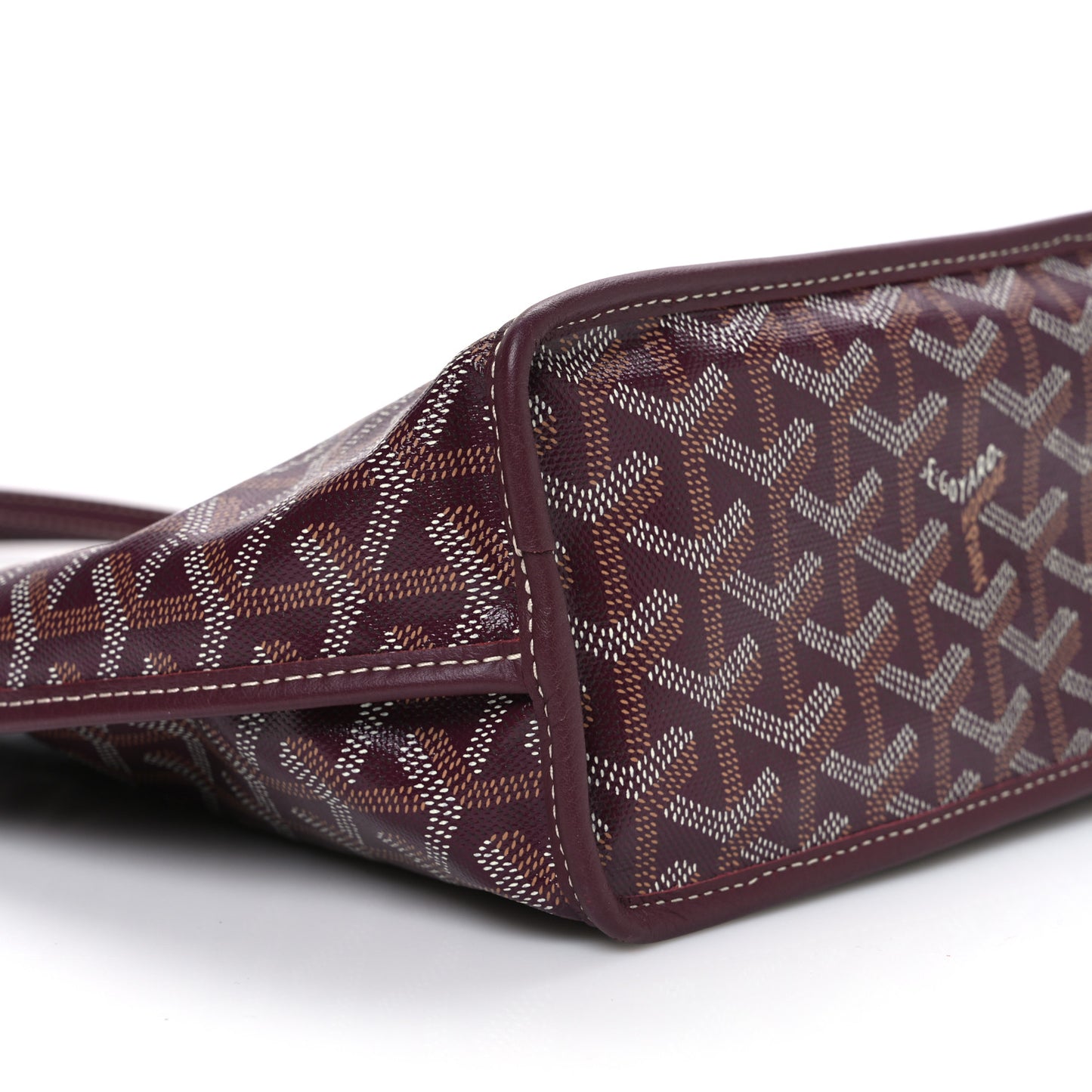 Goyardine Reversible Mini Anjou Burgundy