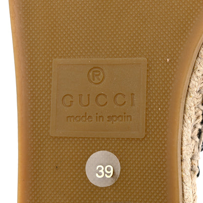 Gucci Nappa Matelasse GG Marmont Espadrille Slippers 39 Black 8 of 9