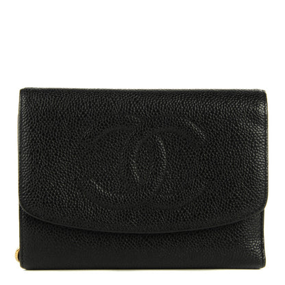 Chanel Caviar Timeless CC Wallet Black 1 of 9