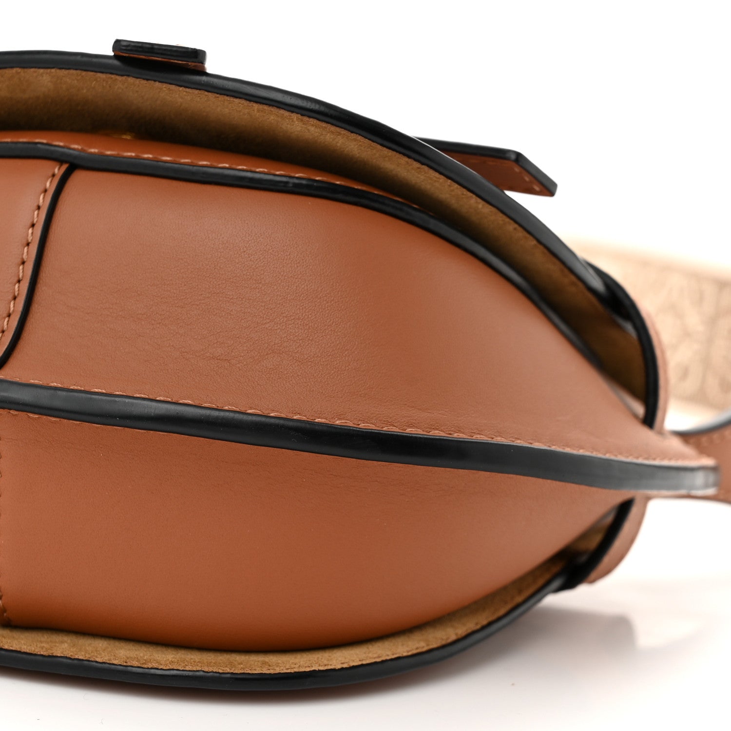 Loewe Calfskin Jacquard Mini Gate Dual Bag Tan 10 of 10