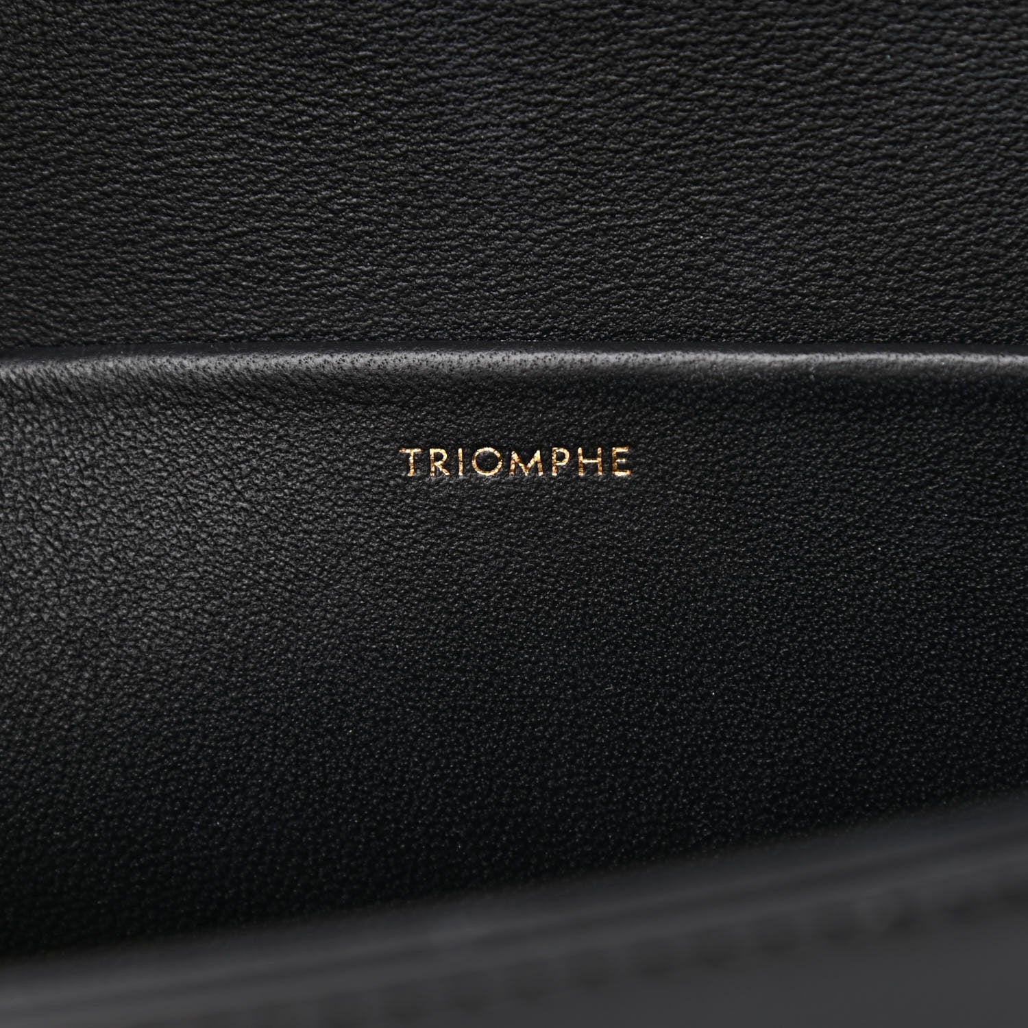 Celine Shiny Calfskin Triomphe Shoulder Bag Black 8 of 15