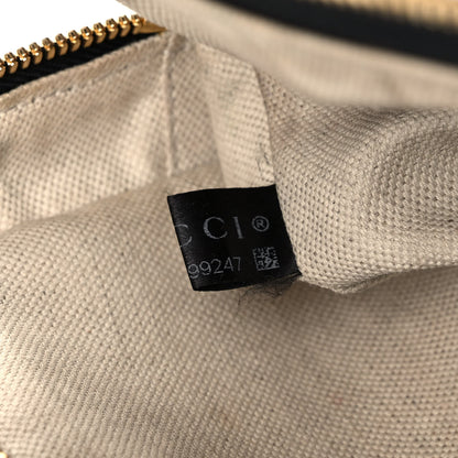 Gucci Grained Calfskin Sylvie Web Kingsnake Small Camera Bag Black Multicolor 9 of 22