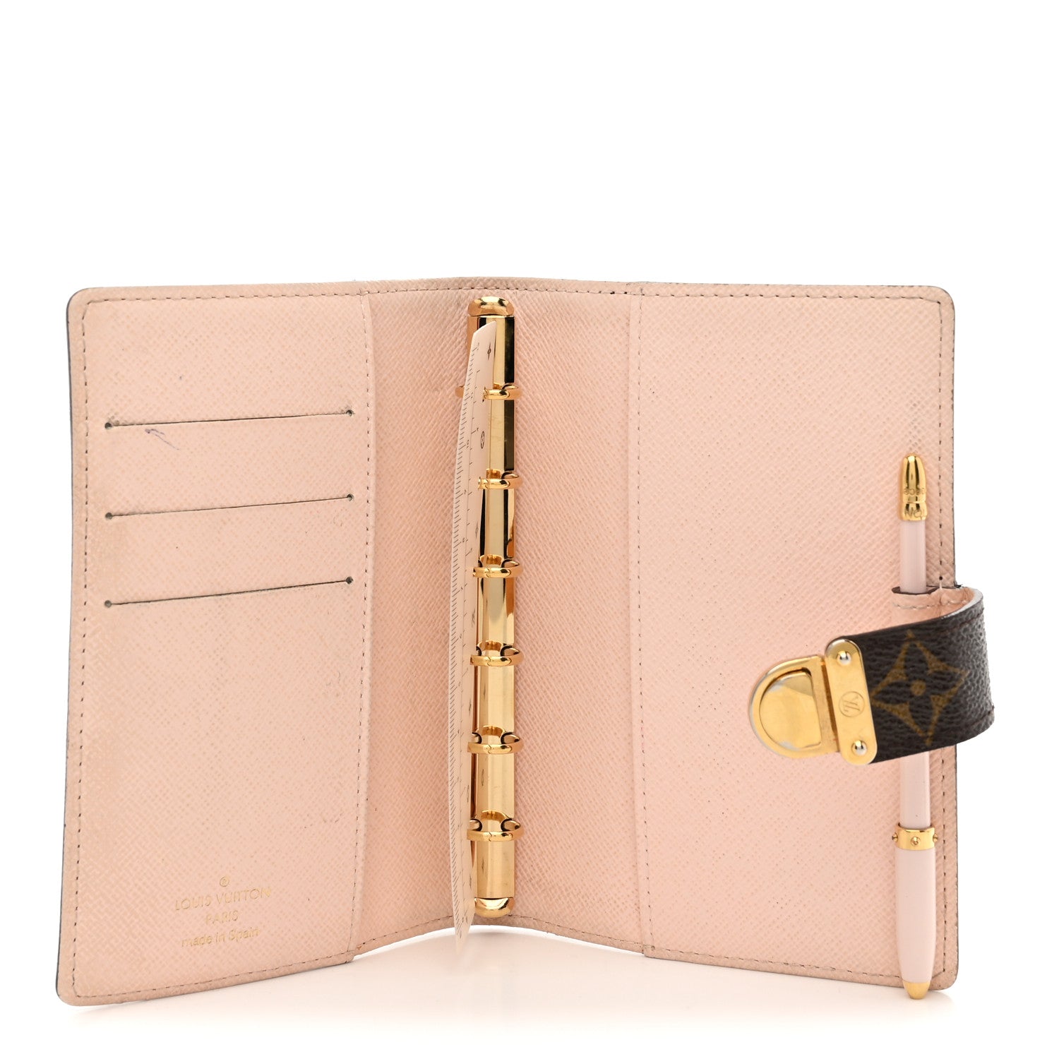 Louis Vuitton Monogram Koala Small Ring Agenda Cover Rose Ballerine 5 of 7