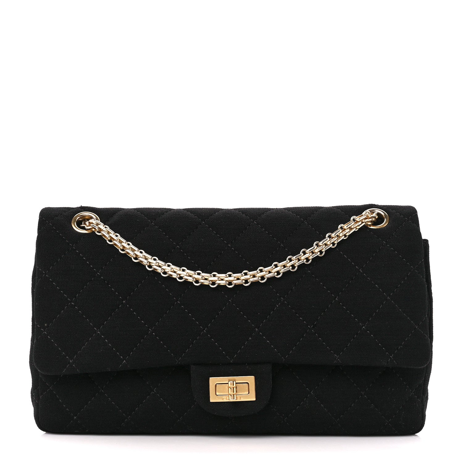 Chanel Jersey Quilted 2.55 Reissue 226 Flap Black 1 of 12