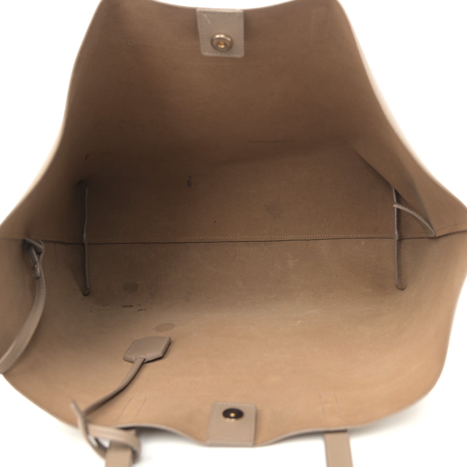 Saint Laurent Calfskin Large Shopping Tote Dark Beige 6 of 16