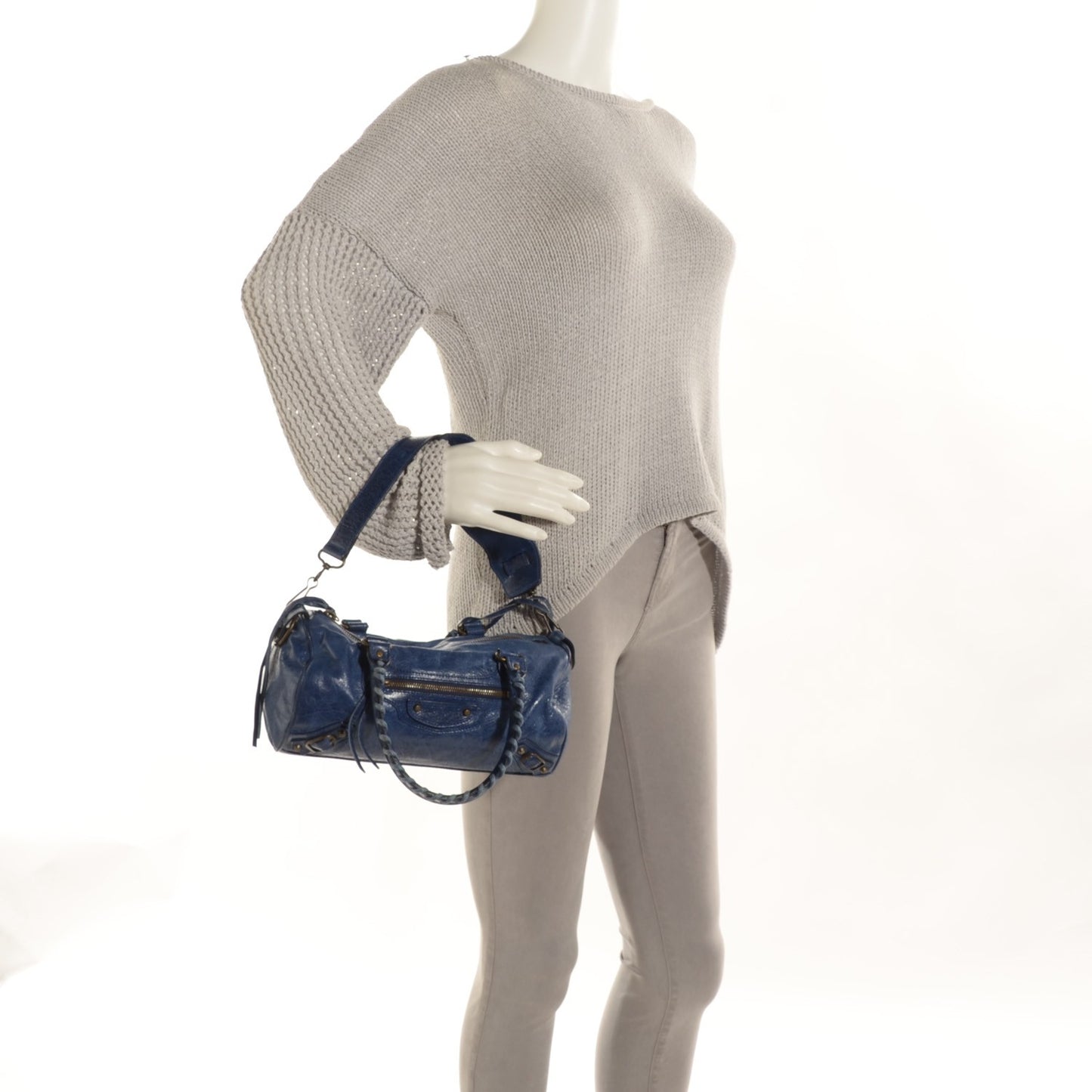Chevre Classic Hardware Mini Twiggy Indigo