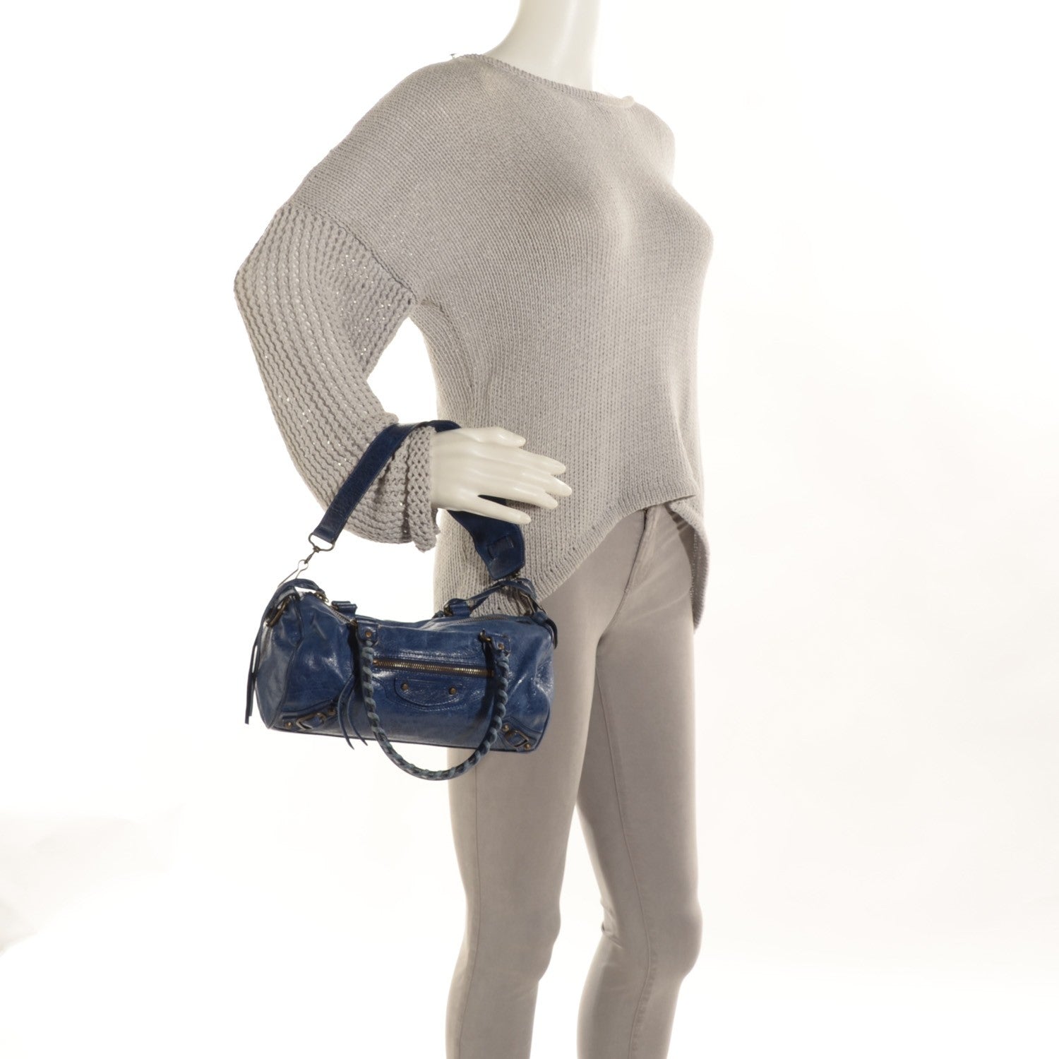 Balenciaga Chevre Classic Hardware Mini Twiggy Indigo 4 of 11