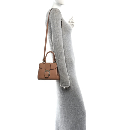 Delvaux Grained Calfskin Mini Brillant Satchel Natural 2 of 13