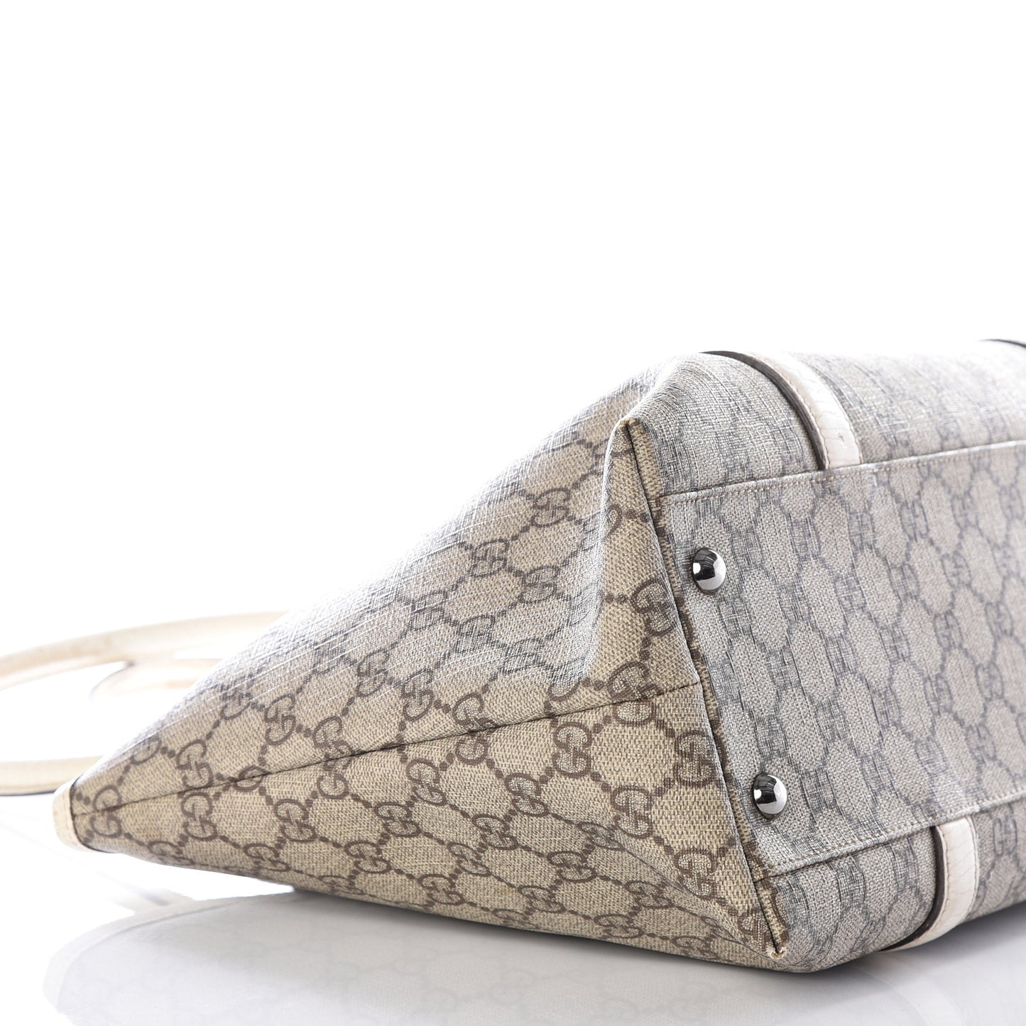 GG Plus Monogram Medium Joy Tote White