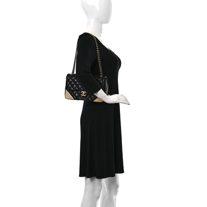 Chanel Calfskin Quilted Rock The Corner Flap Black 2 of 10