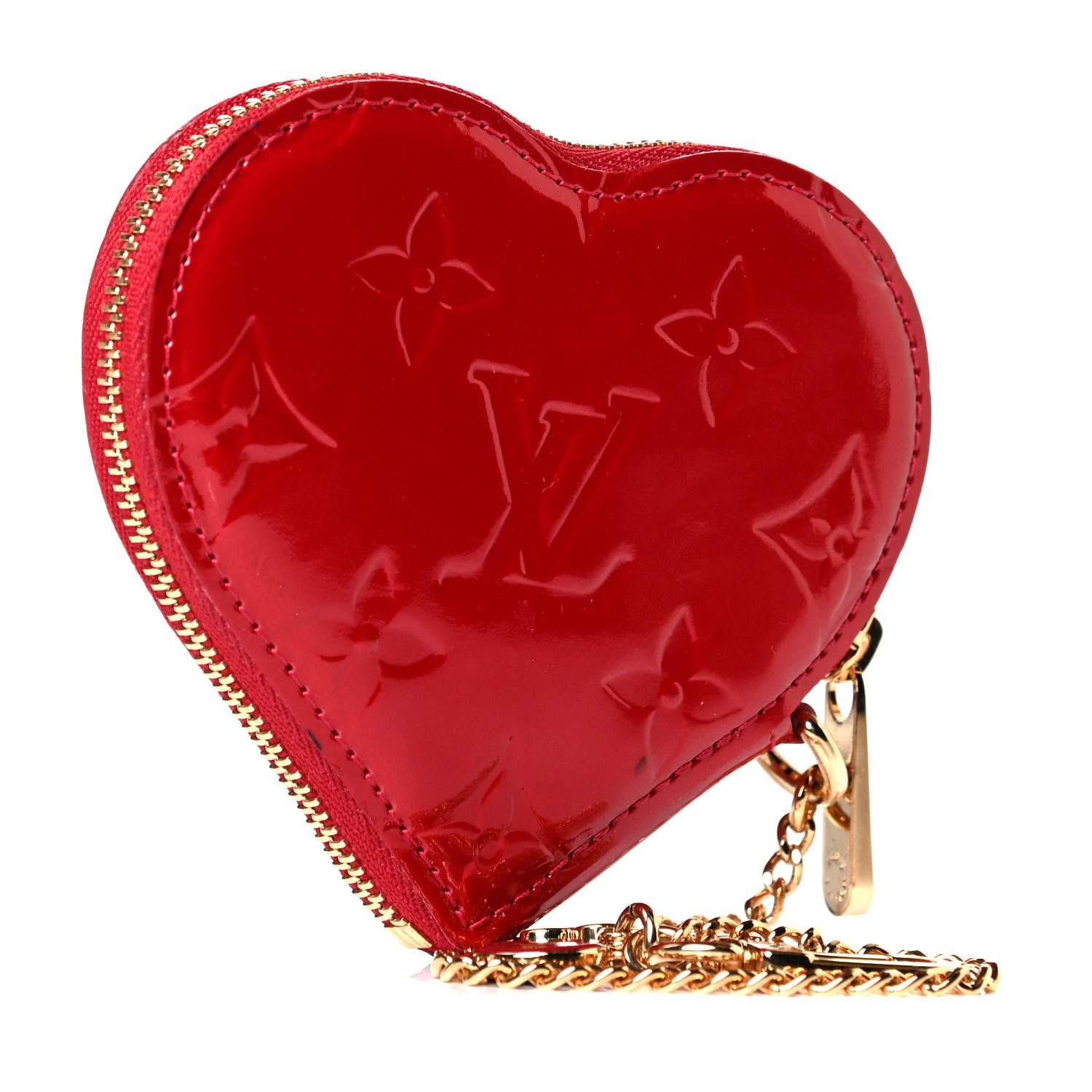 Louis Vuitton Vernis Coeur Heart Coin Purse Pomme D'Amour 2 of 5