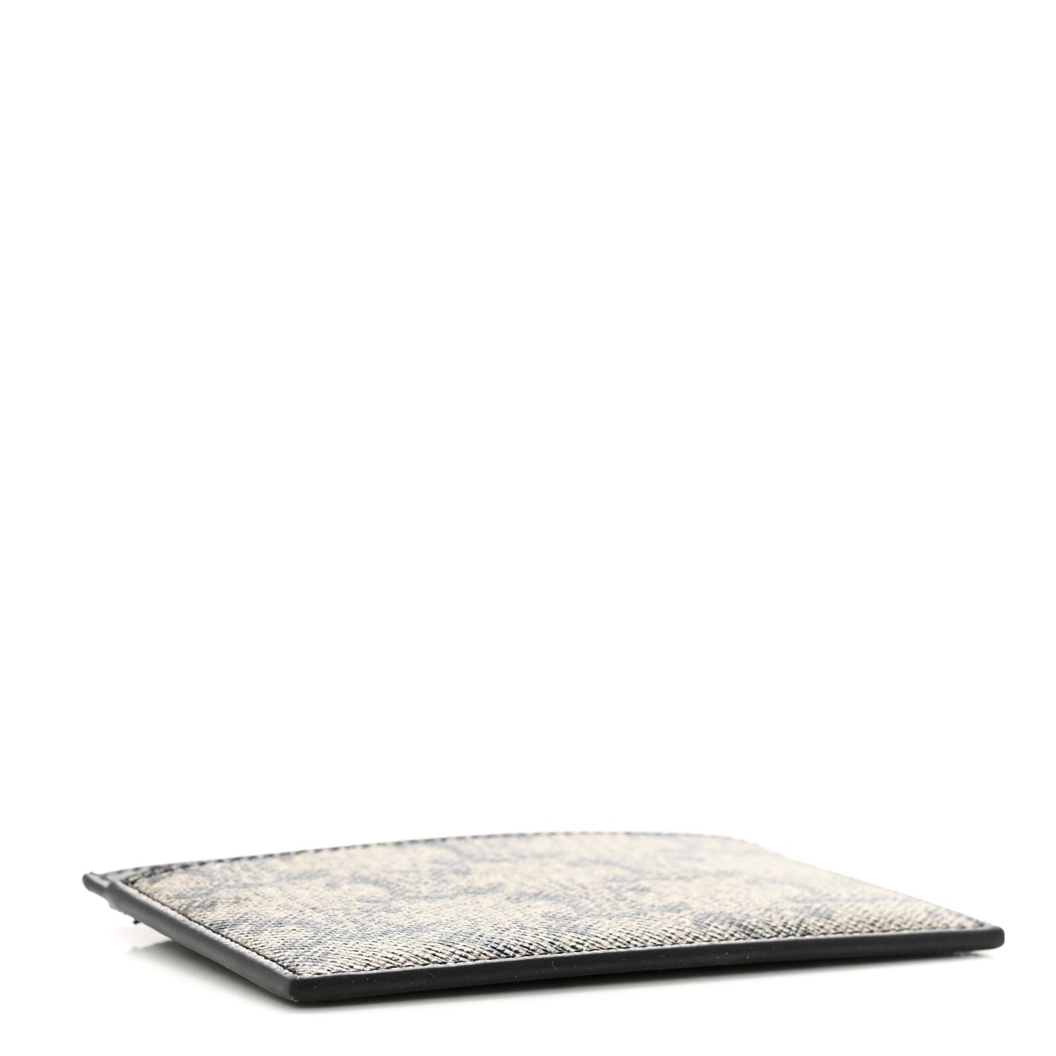 Celine Triomphe Canvas Card Holder Beige Black 4 of 9